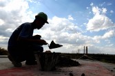 building worker at a construction site in Brasilia