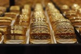 Gold Bangles for sale in the Istanbul bazaar