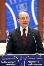 Trajan Basescu, president of Romania