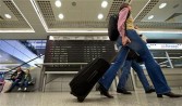 Travellers at Belgrade Airport