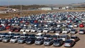 Hundreds of cars at Durban airport