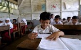 A classroom in Indonesia