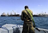 A Somali coastguard returns from a patrol off the coast of Somalia's breakaway Republic of Somaliland on March 30, 2011.