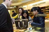 Chinese shoppers in Harrods