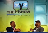 A scene from Africa's first political puppet show, 'XYZ' during a recording session in Nairobi on May 14, 2009. 