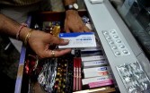 In this photograph taken on October 20, 2010 antibiotics are displayed at a chemist's shop in Mumbai. 