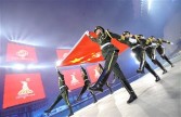 Chinese army on parade at the Asian Games 2010