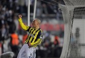Fenerbahce's Alex de Souza celebrates his goal
