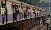 Indian Railways - commuter train in Mumbai