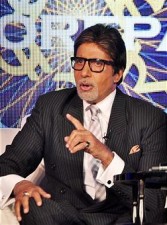 Bollywood actor Amitabh Bachchan at Kaun Banega Crorepati in 2010