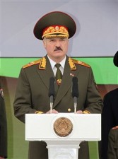 Lukashenko celebrating liberation from Nazis