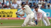Sachin India's Sachin Tendulkar (L) plays a shot against England during the fourth day of the second cricket test match at Trent Bridge in Nottingham, central England on August 1, 2011.