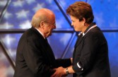 Sep Blatter and Dilma Rouseff at the World Cup draw, July 2011