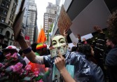 Occupy Wall Street members in the US