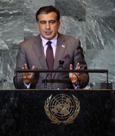 Mikheil Saakashvili, president of Georgia, Sept 2011