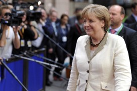 German Chancellor Angela Merkel arrives Angela Merkel