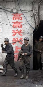 Coal miners in Shanxi province, China