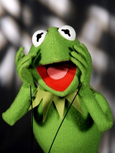 I said it isn't easy being green -dammit