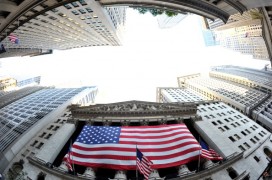 American flag on the NYSE American flag over the NYSE