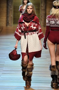 Dolce & Gabbana Fair Isle knitwear - - copyright Catwalking.com