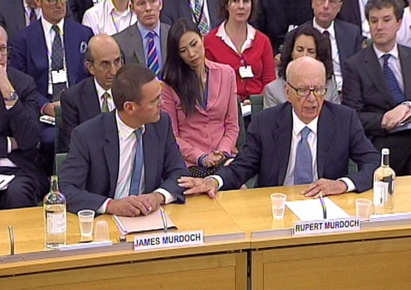 James and Rupert Murdoch appear before the Culture, Media and Sport select committee James and Rupert Murdoch appear before the Culture, Media and Sport select committee
