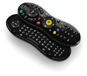 Remote accessory with keyboard