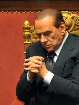 Silvio Berlusconi in the Senate on June 21. Alberto Pizzoli/AFP/Getty Images
