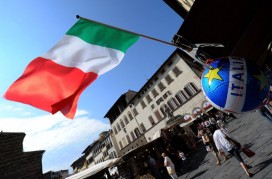 An Italian flag - photo by Alberto Pizzoli/AFP/Getty Images