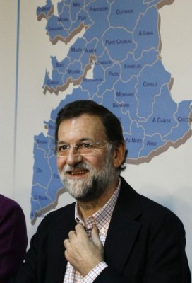 Mariano Rajoy, Spain's incoming prime minister, during a meeting in northern Spain. Photo: Miguel Vidal/Reuters
