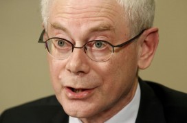 Herman Van Rompuy in Washington on November 28. Photo: Kevin Lamarque: Reuters