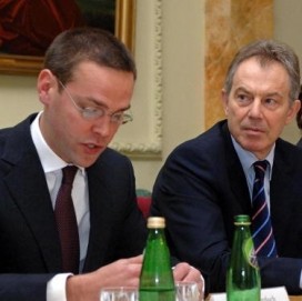 Tony Blair with James Murdoch
