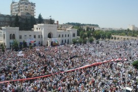 Syrians protest in Hama